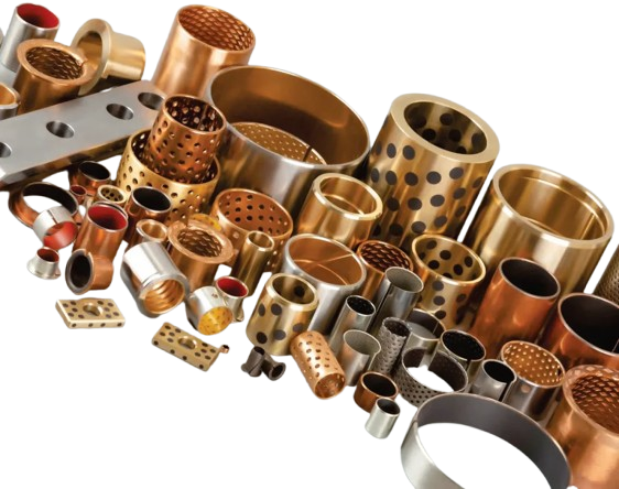 Copper and brass sliding bearings and components